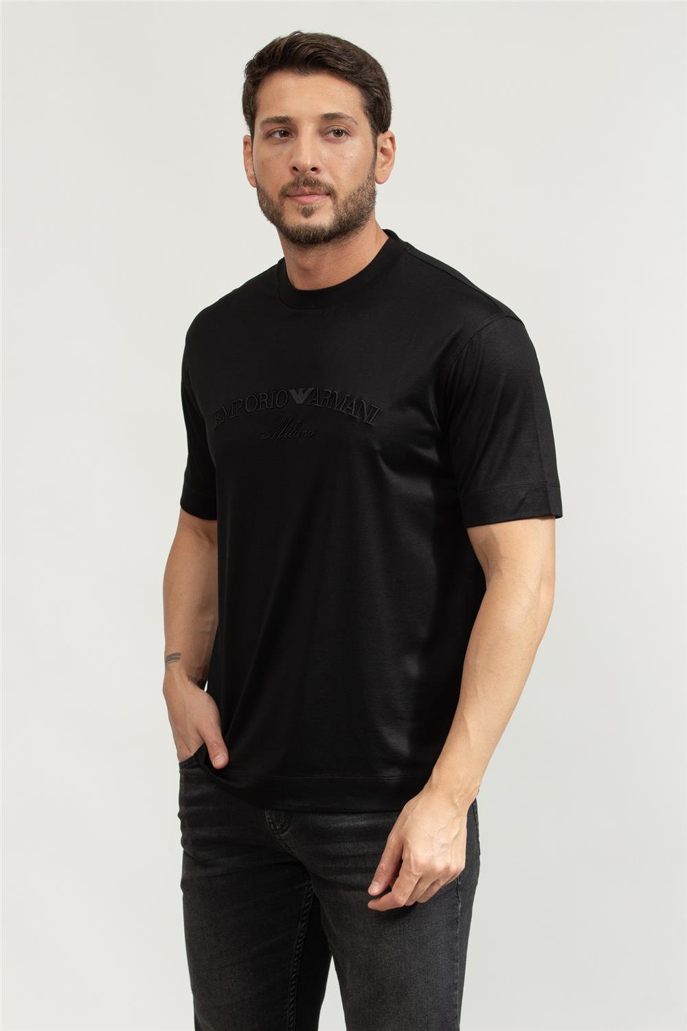 Emporio Armani Erkek Bisiklet Yaka T-Shirt