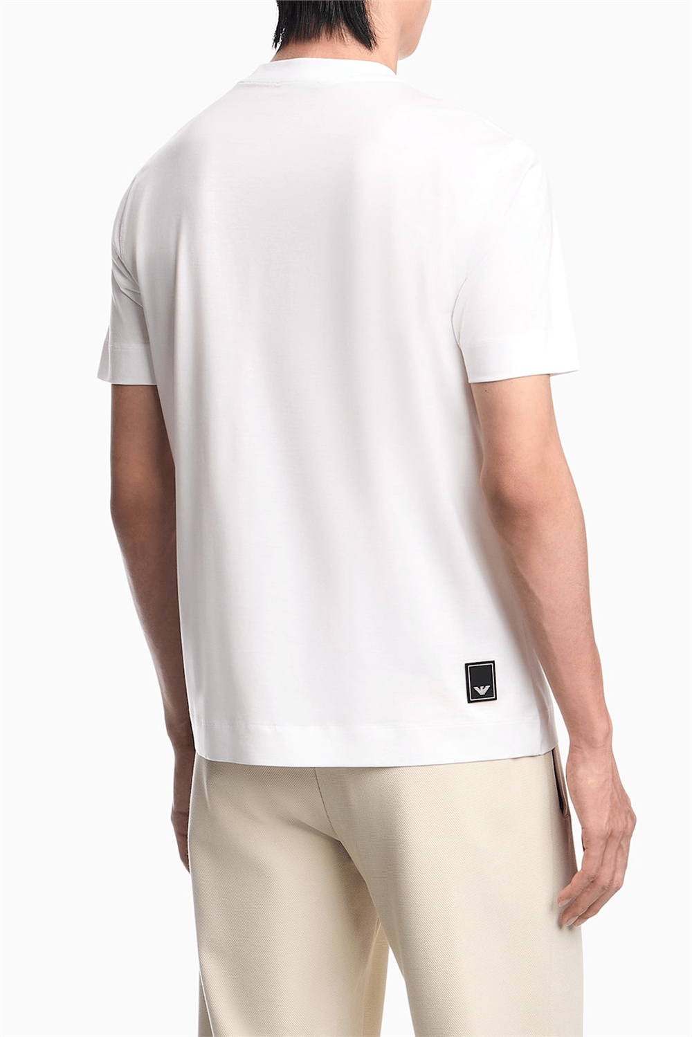 Emporio Armani Erkek Bisiklet Yaka T-Shirt Beyaz