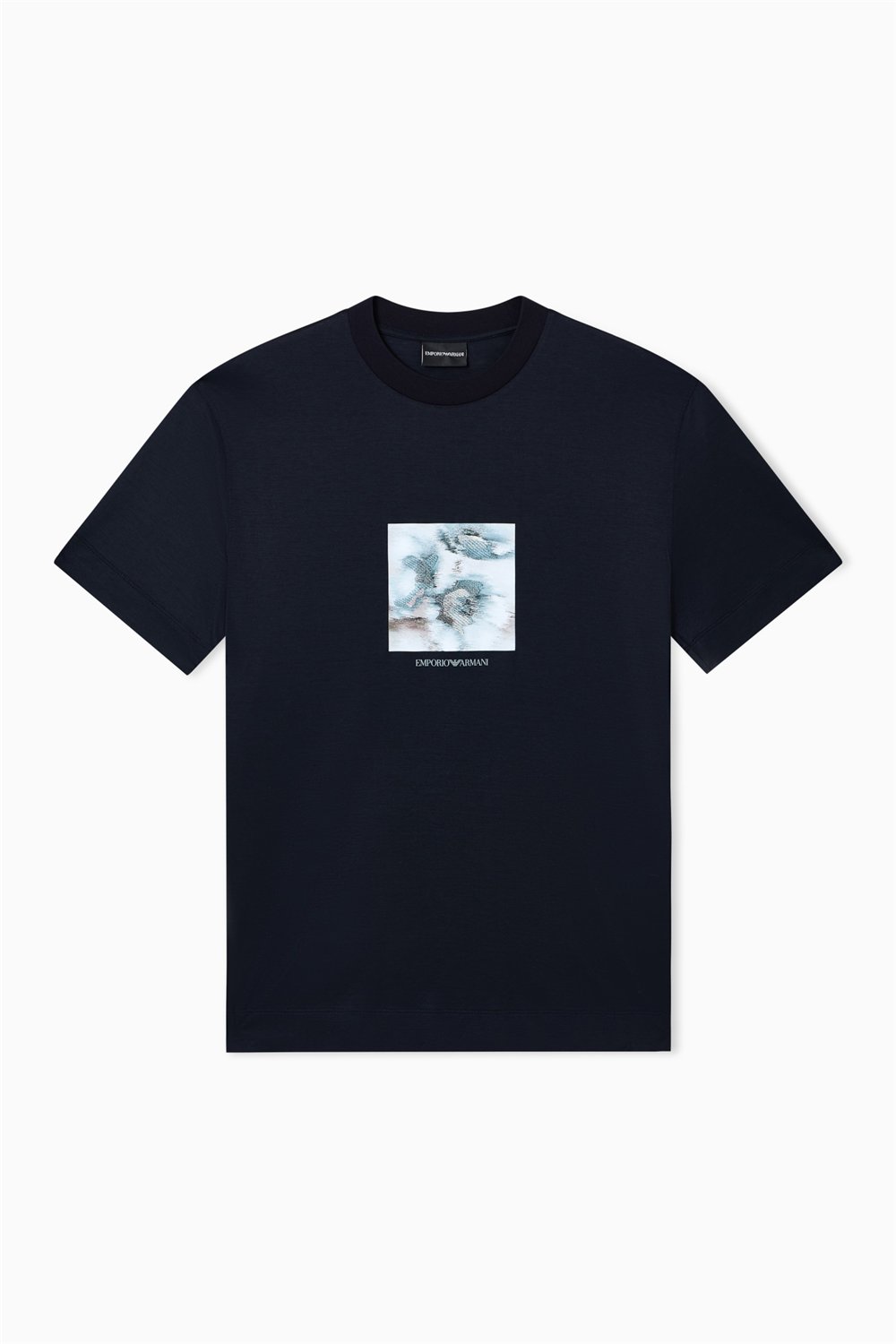 Emporio Armani Erkek Bisiklet Yaka T-Shirt Lacivert