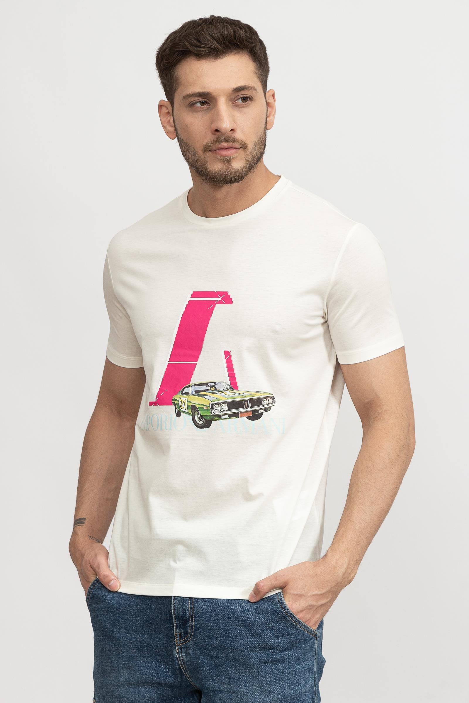 Emporio Armani Erkek Bisiklet Yaka T-Shirt