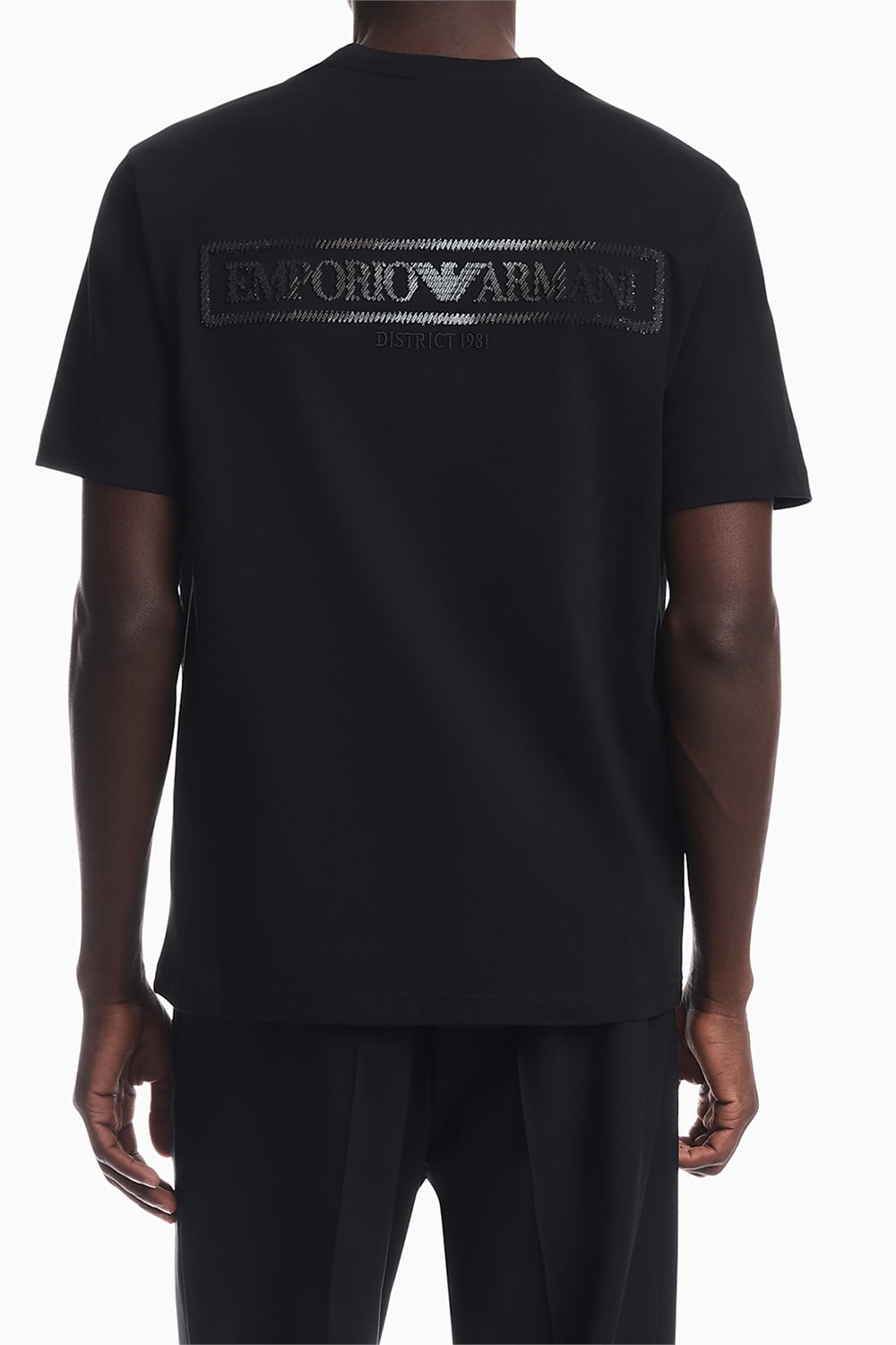 Emporio Armani Erkek Bisiklet Yaka T-Shirt Siyah