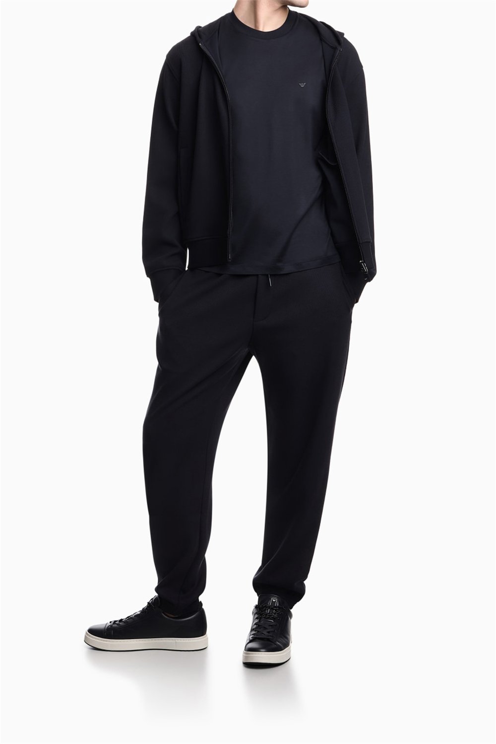 Emporio Armani Erkek Bisiklet Yaka T-Shirt Lacivert