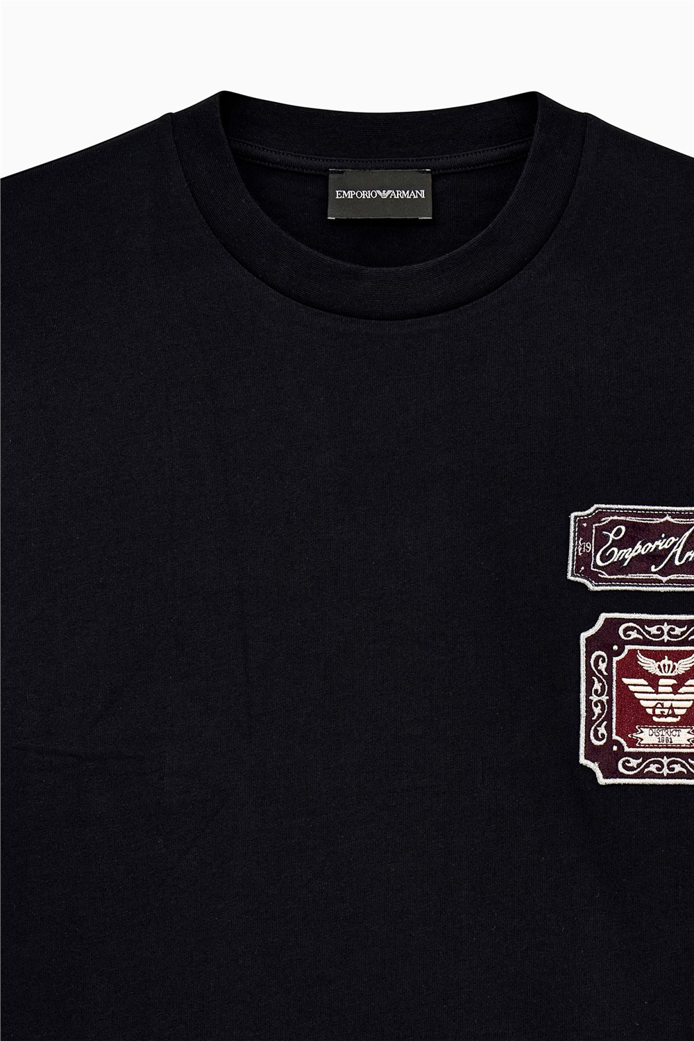 Emporio Armani Erkek Bisiklet Yaka T-Shirt Siyah