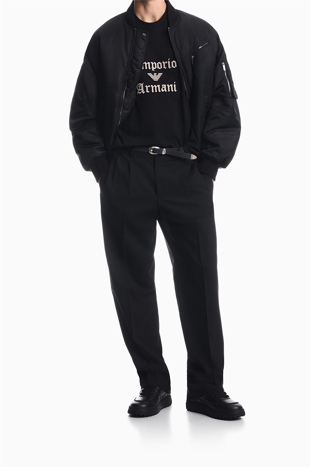 Emporio Armani Erkek Bisiklet Yaka T-Shirt Siyah