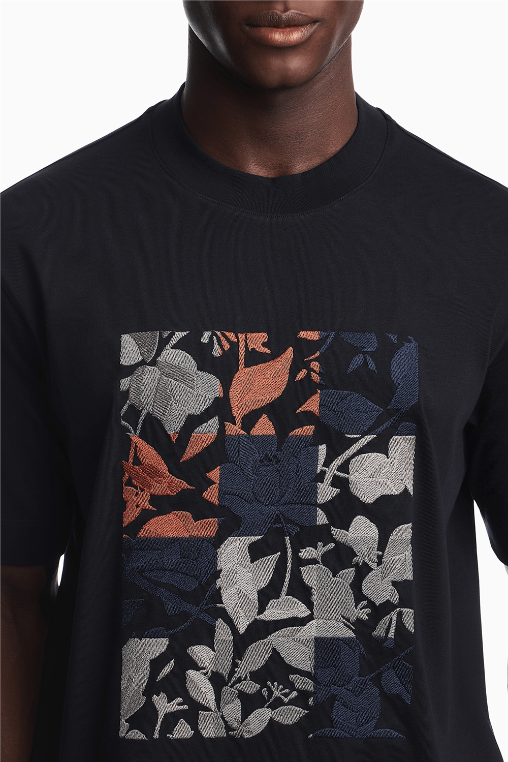 Emporio Armani Erkek Bisiklet Yaka T-Shirt Lacivert