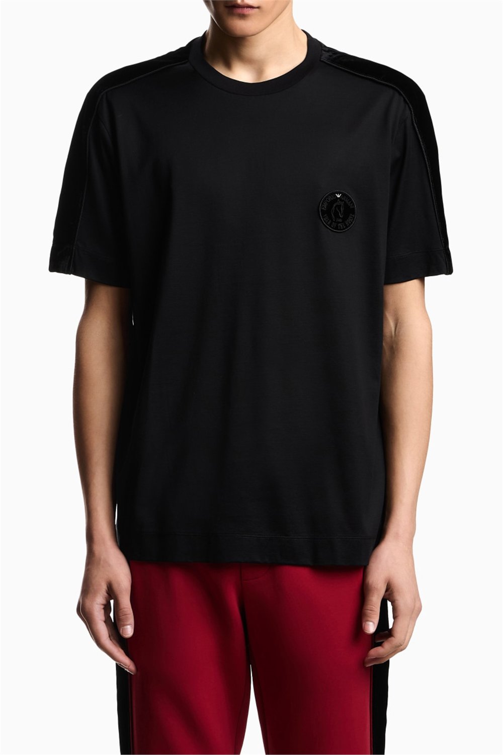 Emporio Armani Erkek Bisiklet Yaka T-Shirt Siyah