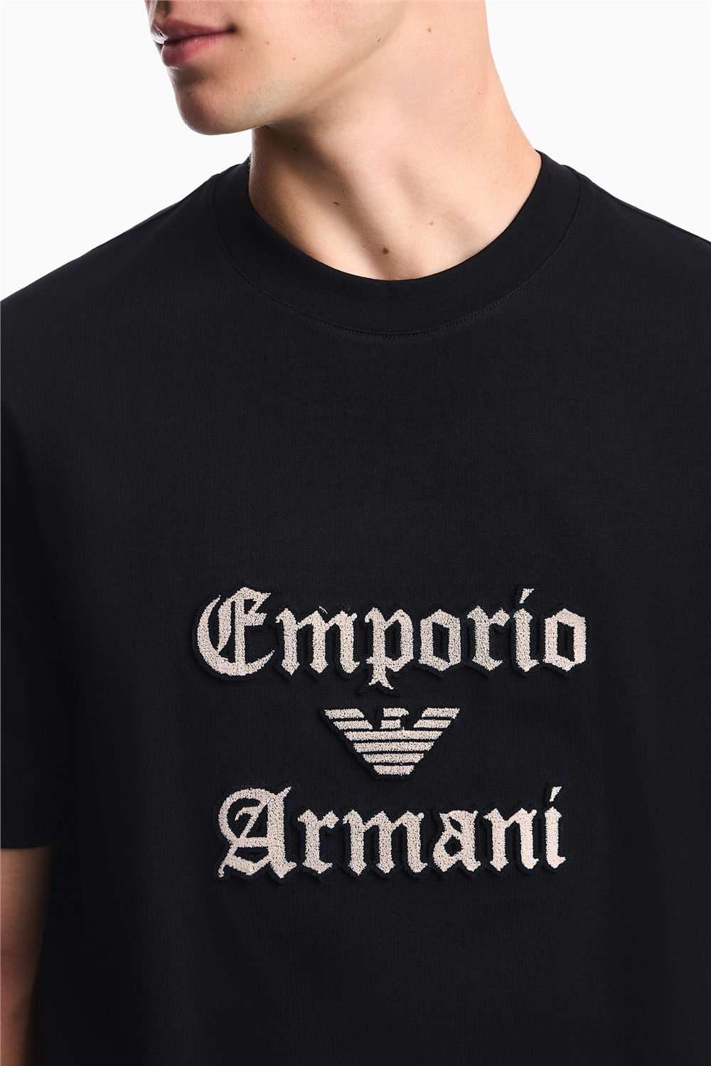 Emporio Armani Erkek Bisiklet Yaka T-Shirt Siyah