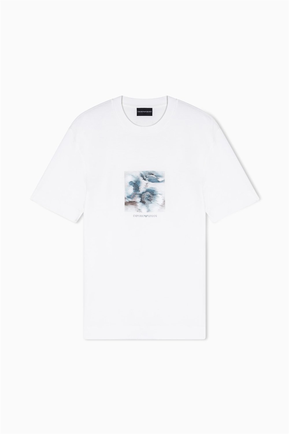 Emporio Armani Erkek Bisiklet Yaka T-Shirt Beyaz