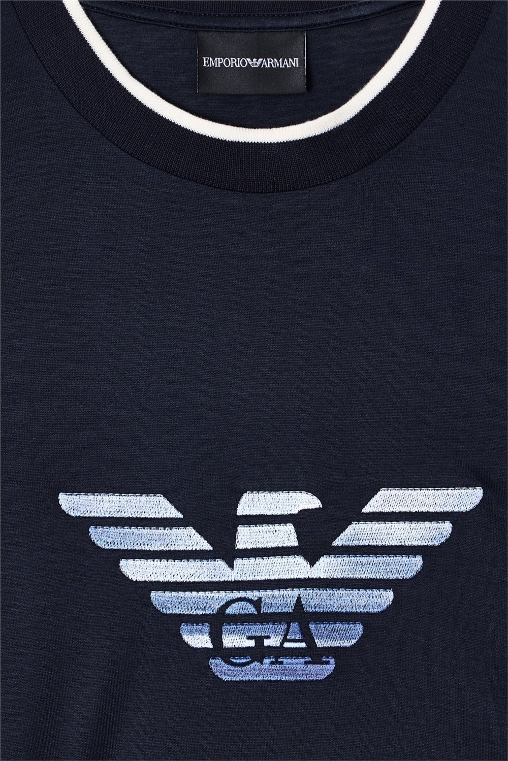 Emporio Armani Erkek Bisiklet Yaka T-Shirt Lacivert