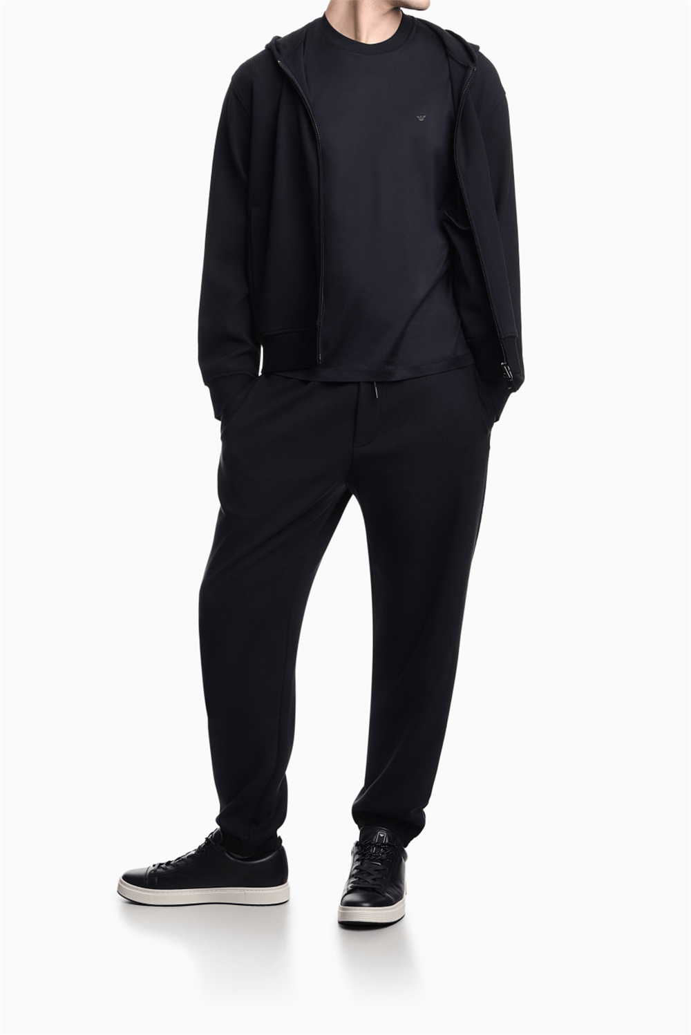 Emporio Armani Erkek Bisiklet Yaka T-Shirt Lacivert