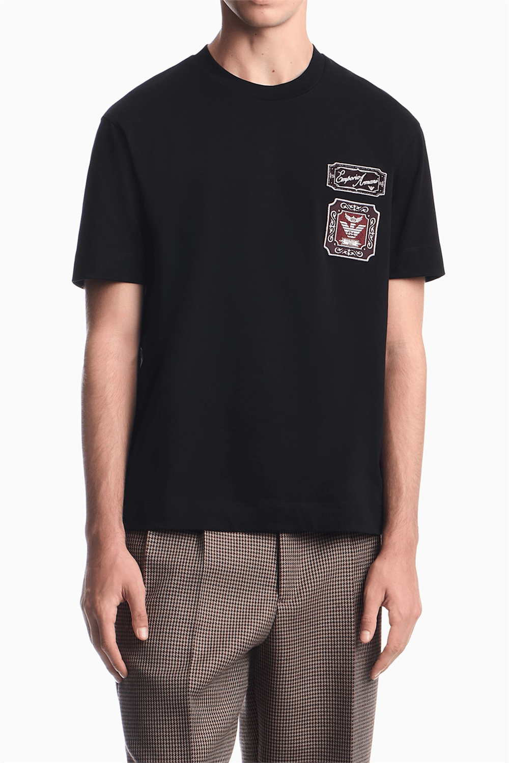 Emporio Armani Erkek Bisiklet Yaka T-Shirt Siyah