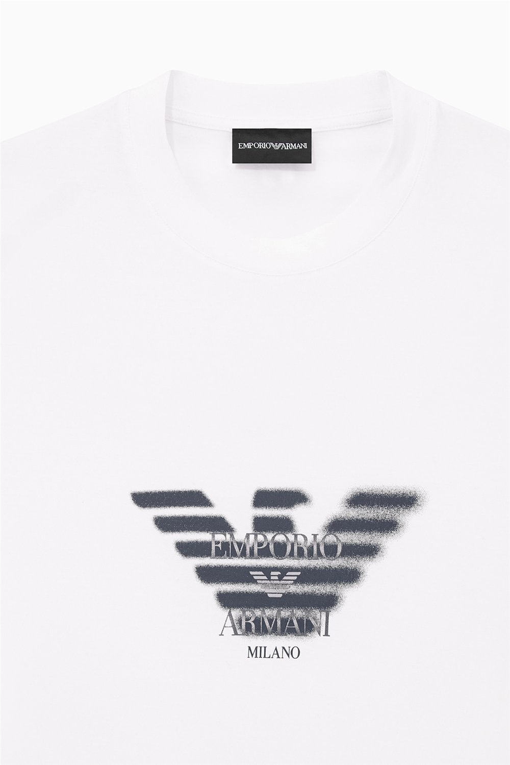 Emporio Armani Erkek Bisiklet Yaka T-Shirt Beyaz