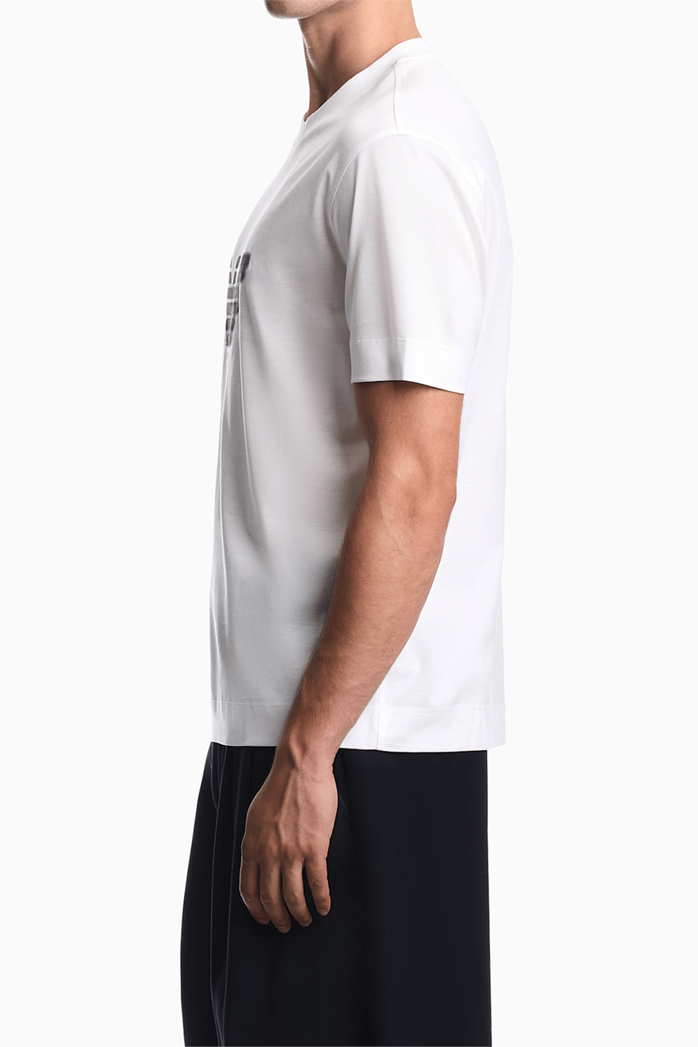 Emporio Armani Erkek Bisiklet Yaka T-Shirt Beyaz