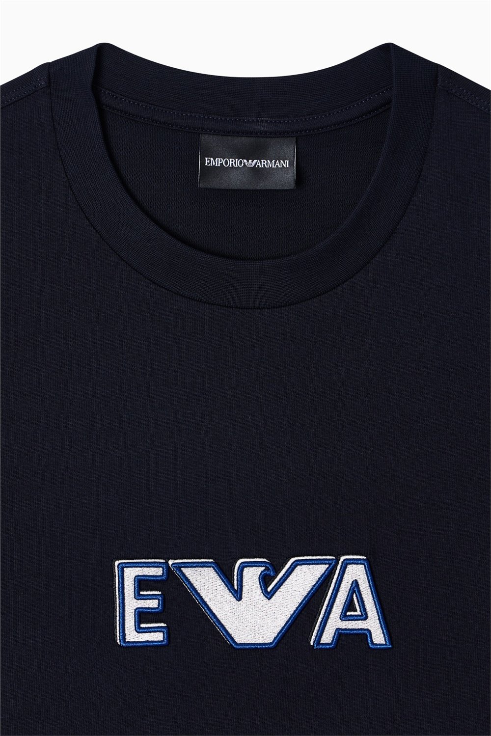 Emporio Armani Erkek Bisiklet Yaka T-Shirt Lacivert