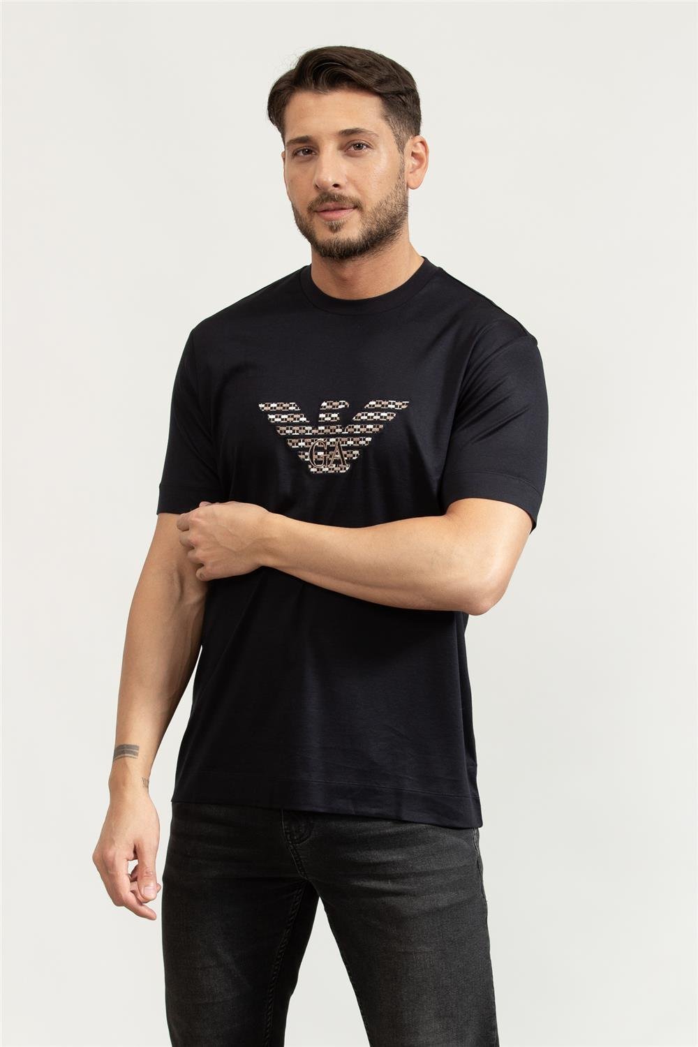 Emporio Armani Erkek Bisiklet Yaka T-Shirt