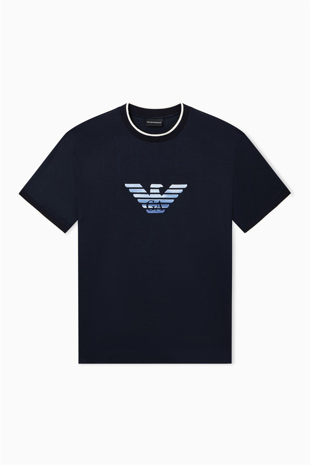 Emporio Armani Erkek Bisiklet Yaka T-Shirt Lacivert