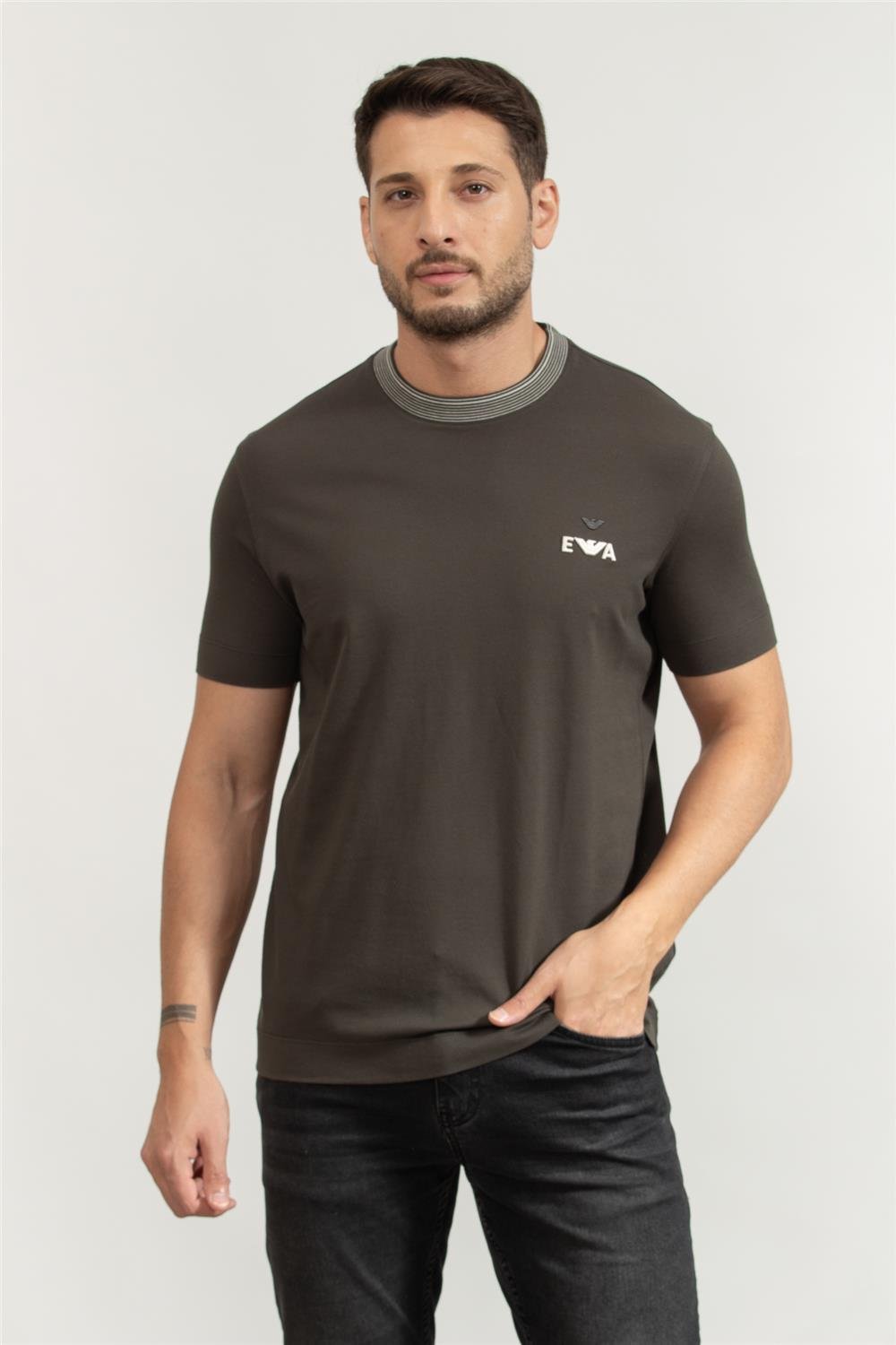 Emporio Armani Erkek Bisiklet Yaka T-Shirt