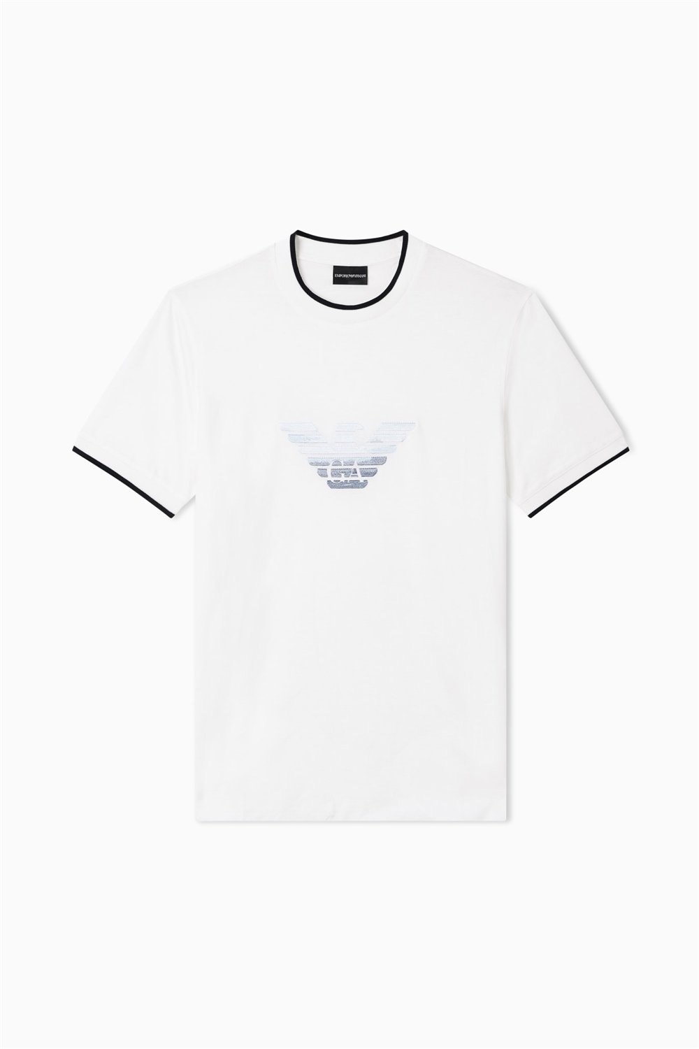 Emporio Armani Erkek Bisiklet Yaka T-Shirt Beyaz
