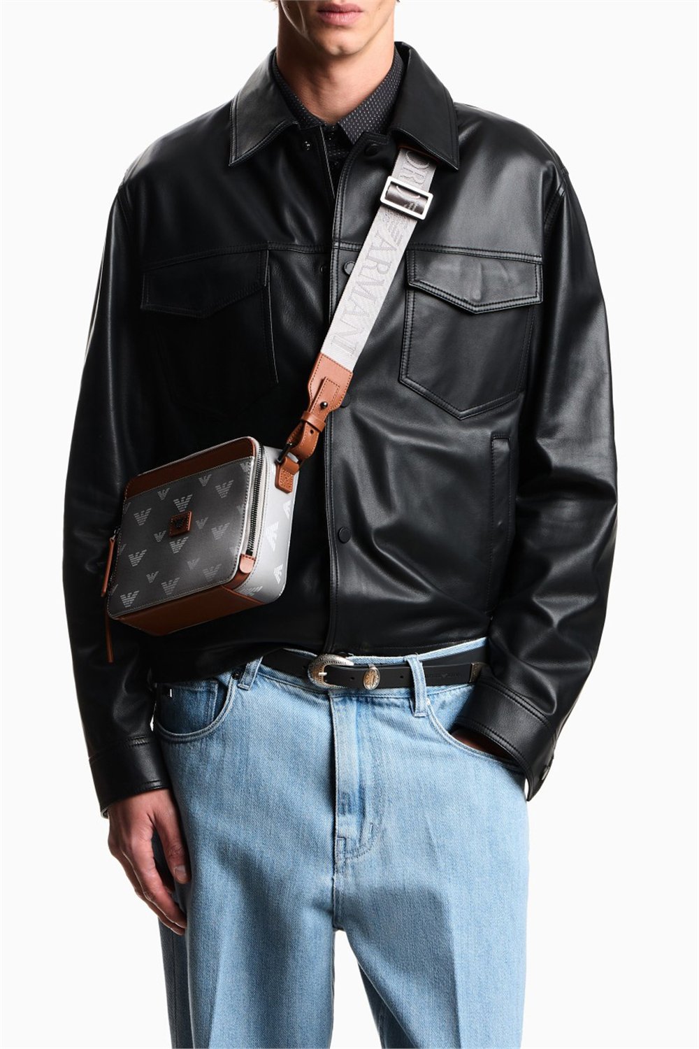 Emporio Armani Erkek El Çantası Gri