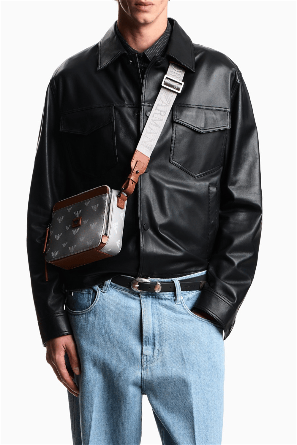 Emporio Armani Erkek El Çantası Gri