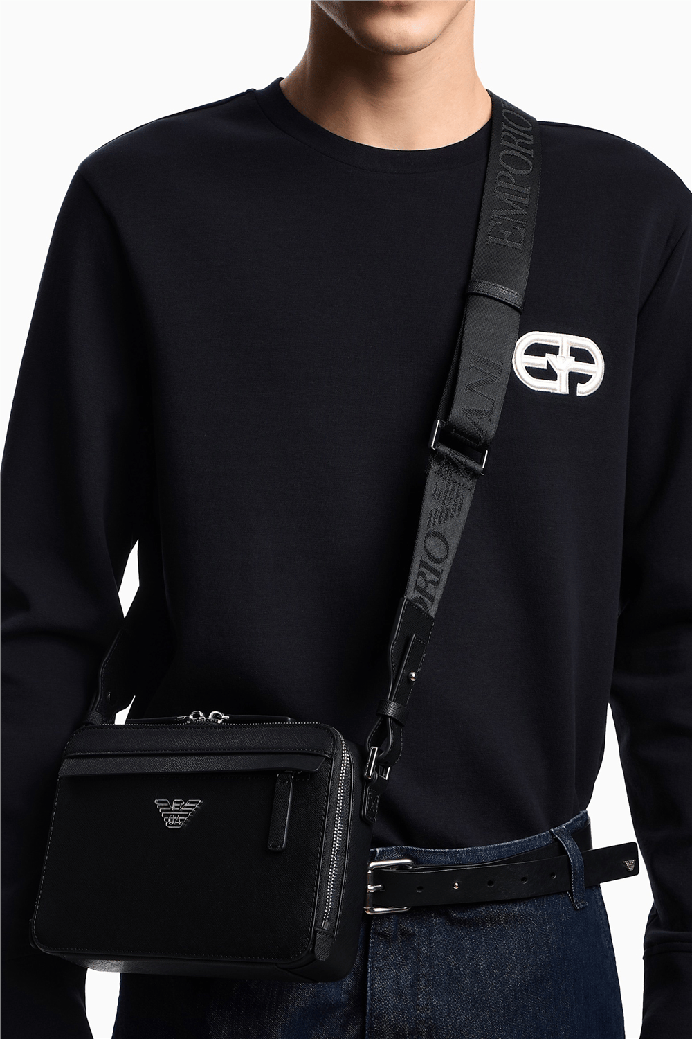 Emporio Armani Erkek El Çantası Siyah