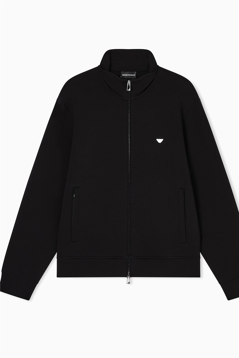 Emporio Armani Erkek Fermuarlı Sweatshirt Siyah