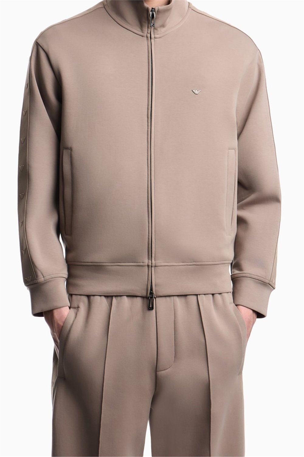 Emporio Armani Erkek Fermuarlı Sweatshirt Siyah