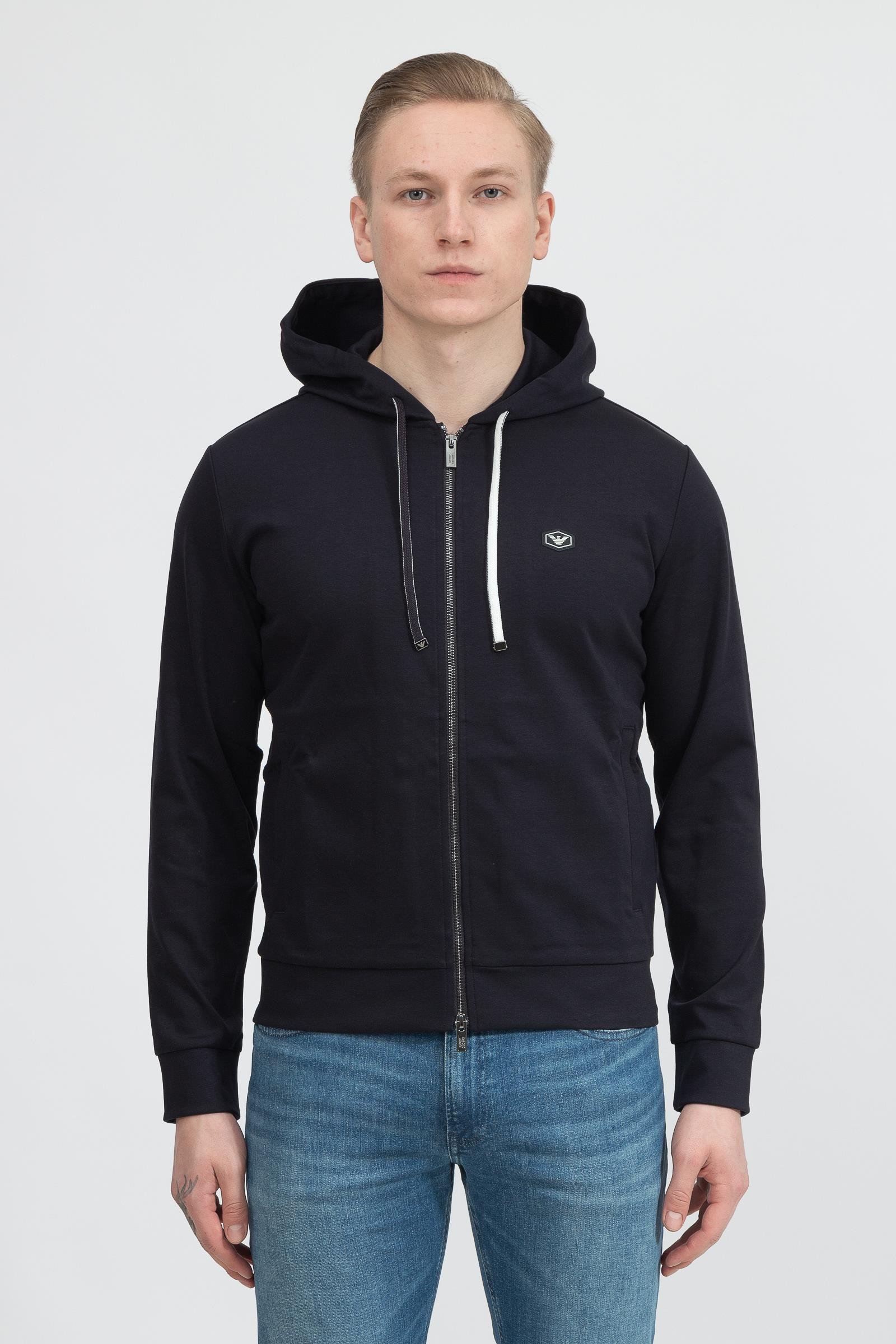 Emporio Armani Erkek Fermuarlı Sweatshirt