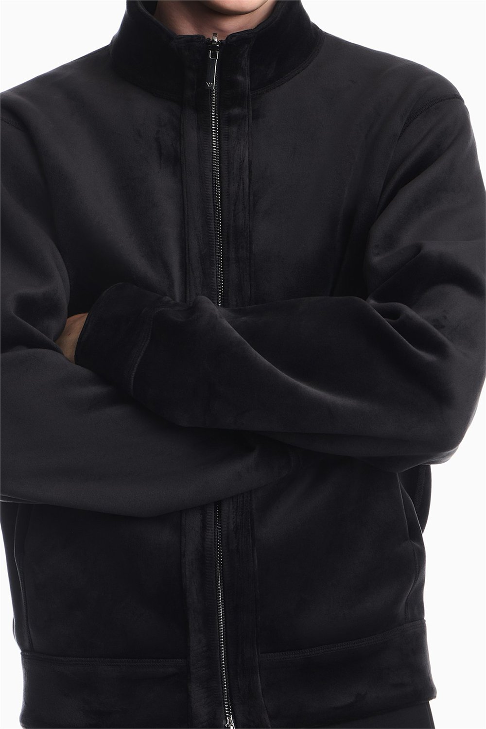 Emporio Armani Erkek Fermuarlı Sweatshirt Siyah