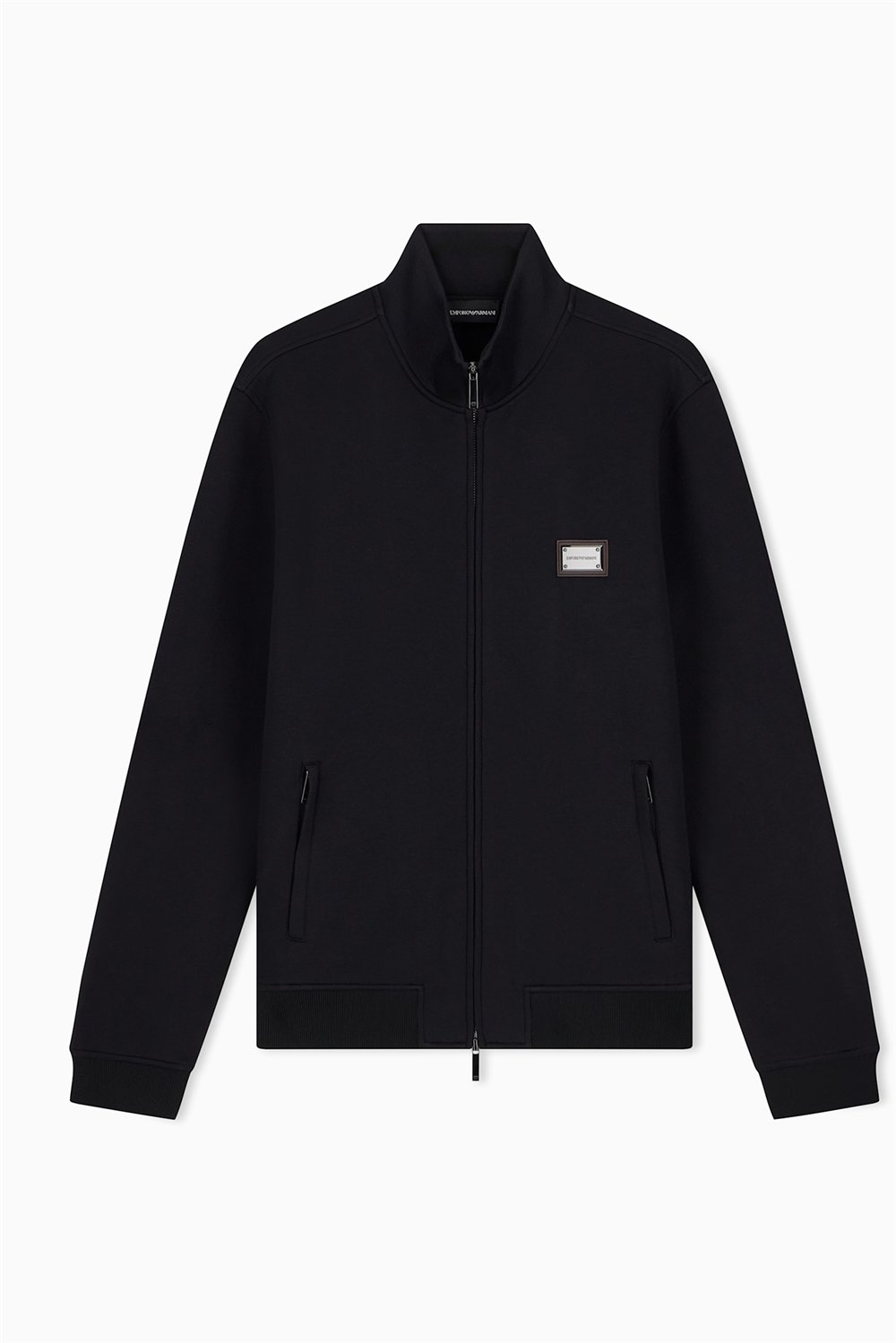 Emporio Armani Erkek Fermuarlı Sweatshirt Siyah