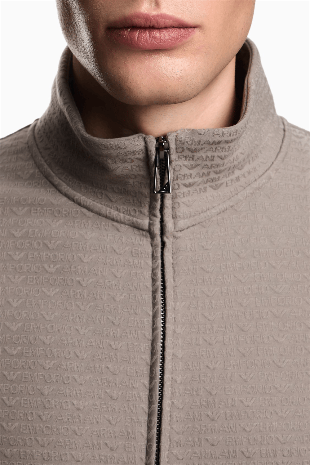 Emporio Armani Erkek Fermuarlı Sweatshirt Çok Renkli