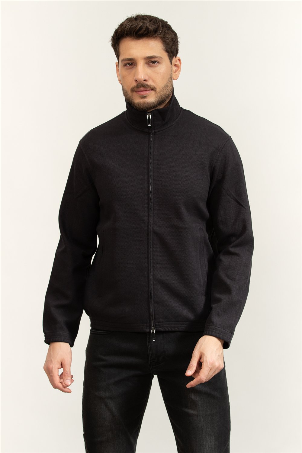 Emporio Armani Erkek Fermuarlı Sweatshirt