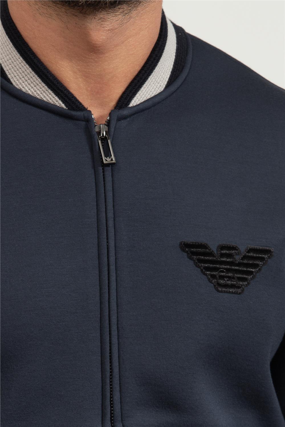 Emporio Armani Erkek Fermuarlı Sweatshirt