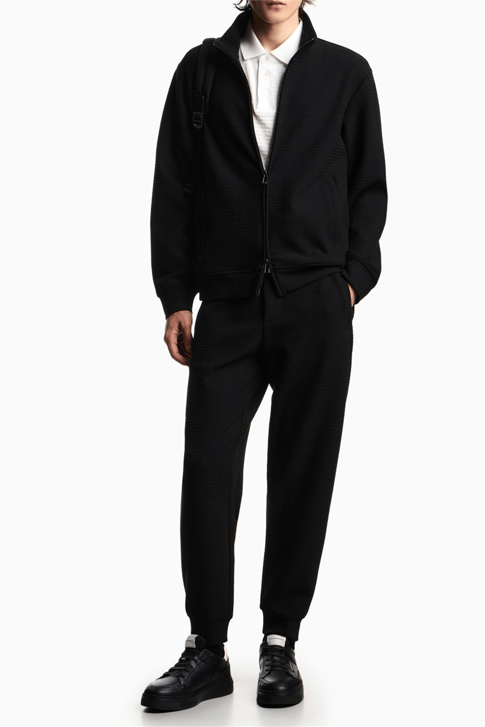 Emporio Armani Erkek Fermuarlı Sweatshirt Çok Renkli