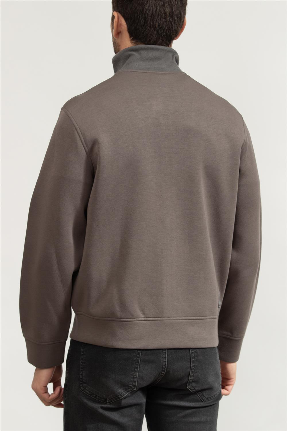 Emporio Armani Erkek Fermuarlı Sweatshirt