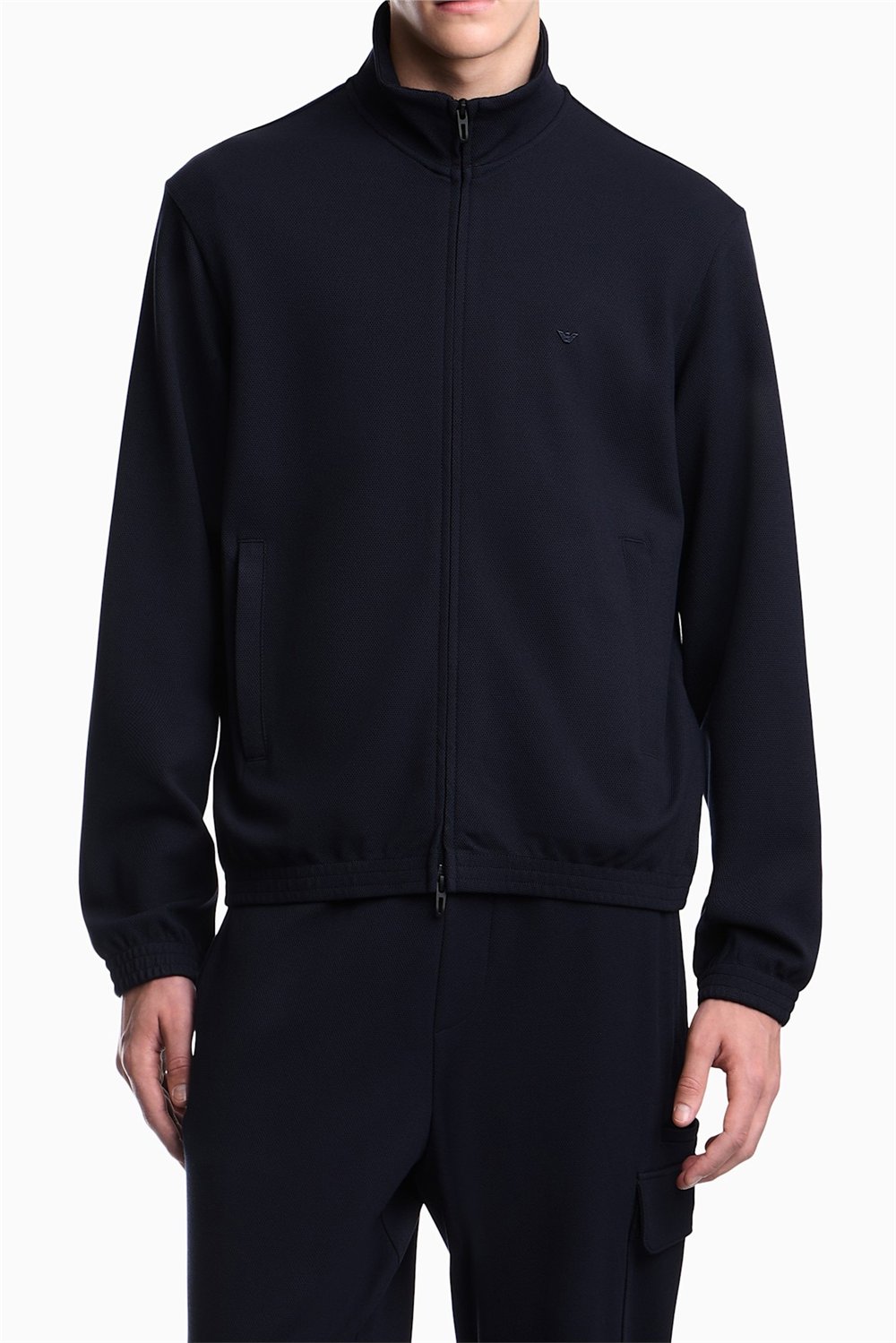 Emporio Armani Erkek Fermuarlı Sweatshirt Lacivert