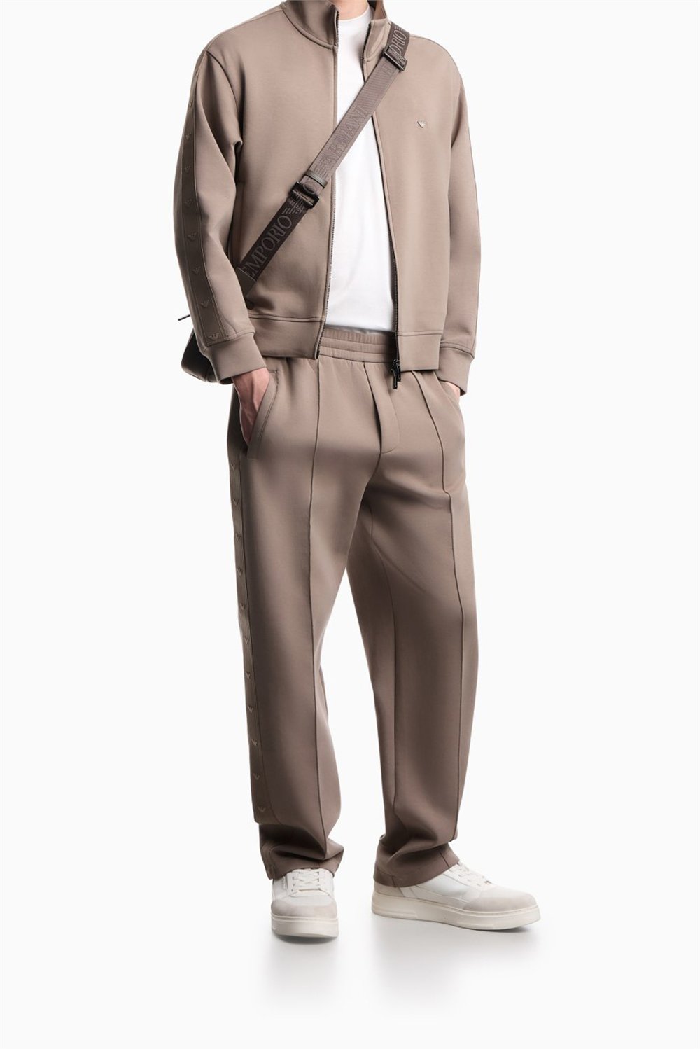 Emporio Armani Erkek Fermuarlı Sweatshirt Siyah
