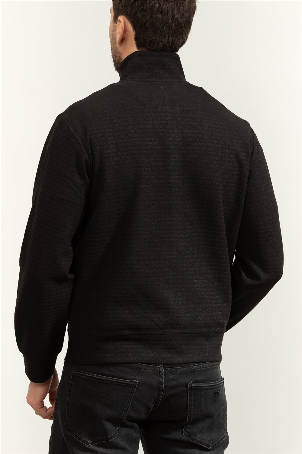 Emporio Armani Erkek Fermuarlı Sweatshirt