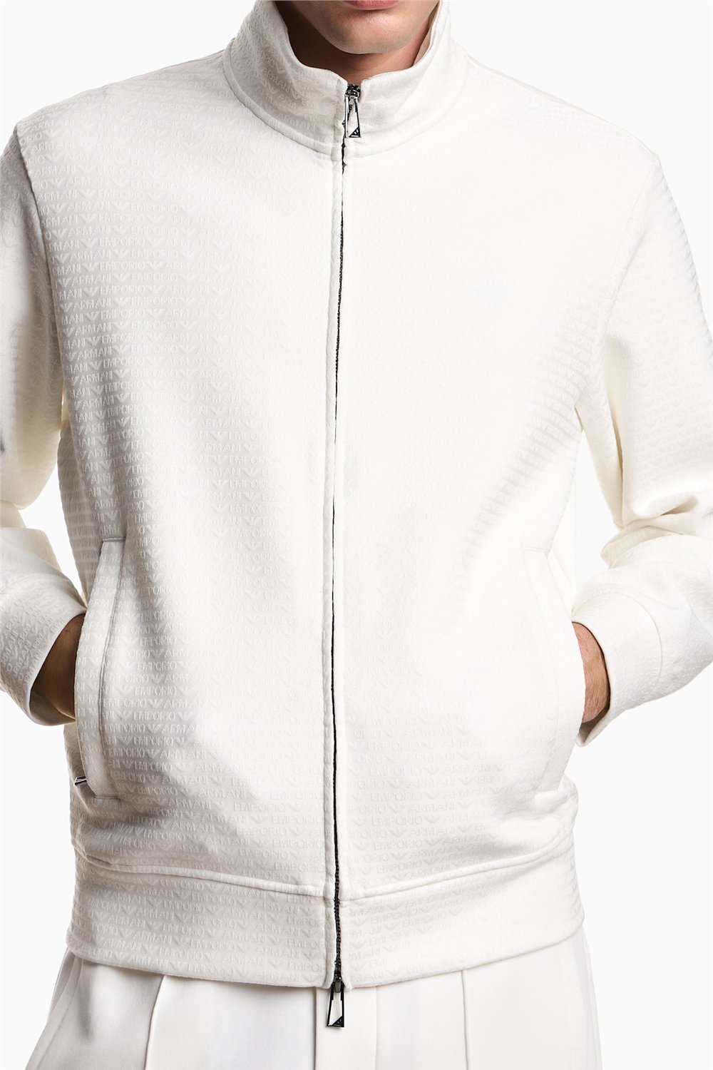 Emporio Armani Erkek Fermuarlı Sweatshirt Çok Renkli