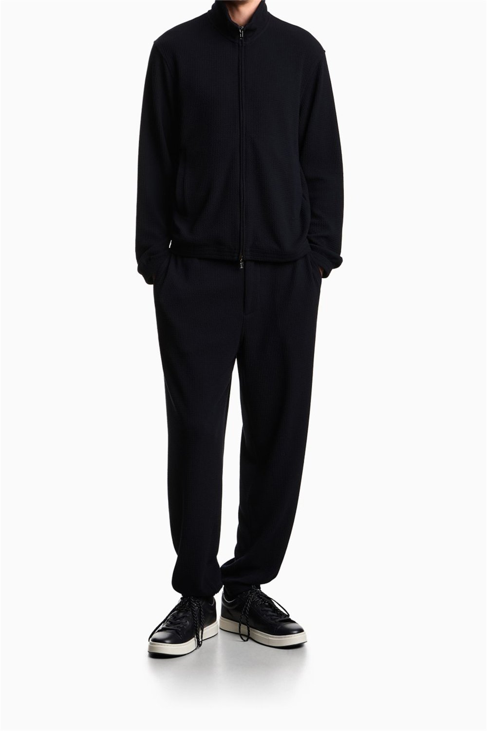 Emporio Armani Erkek Fermuarlı Sweatshirt Lacivert