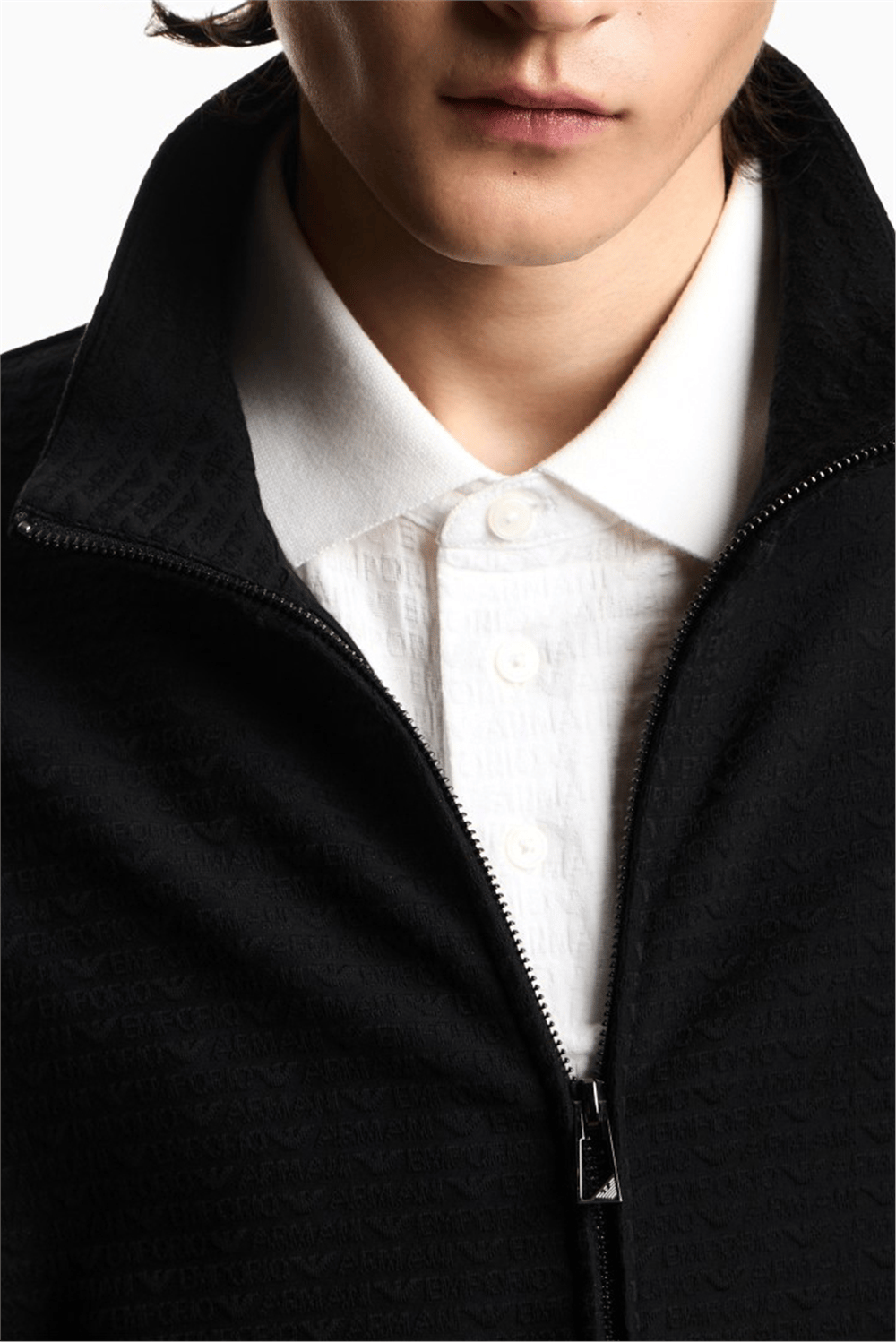 Emporio Armani Erkek Fermuarlı Sweatshirt Çok Renkli