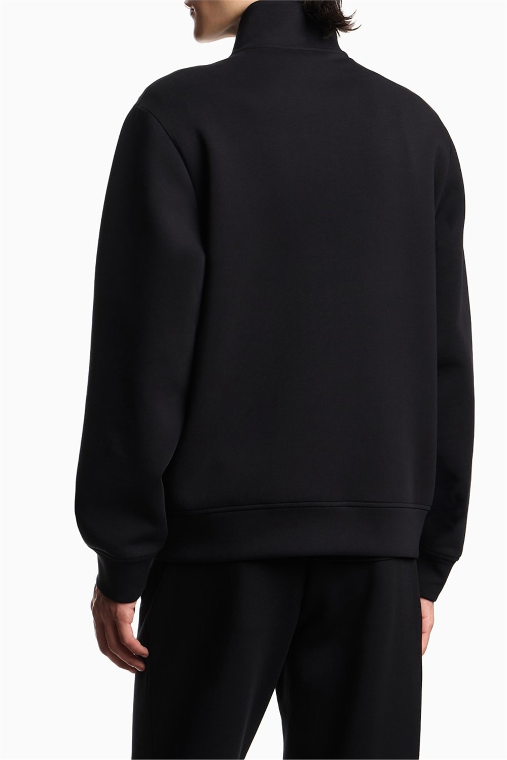 Emporio Armani Erkek Fermuarlı Sweatshirt Siyah