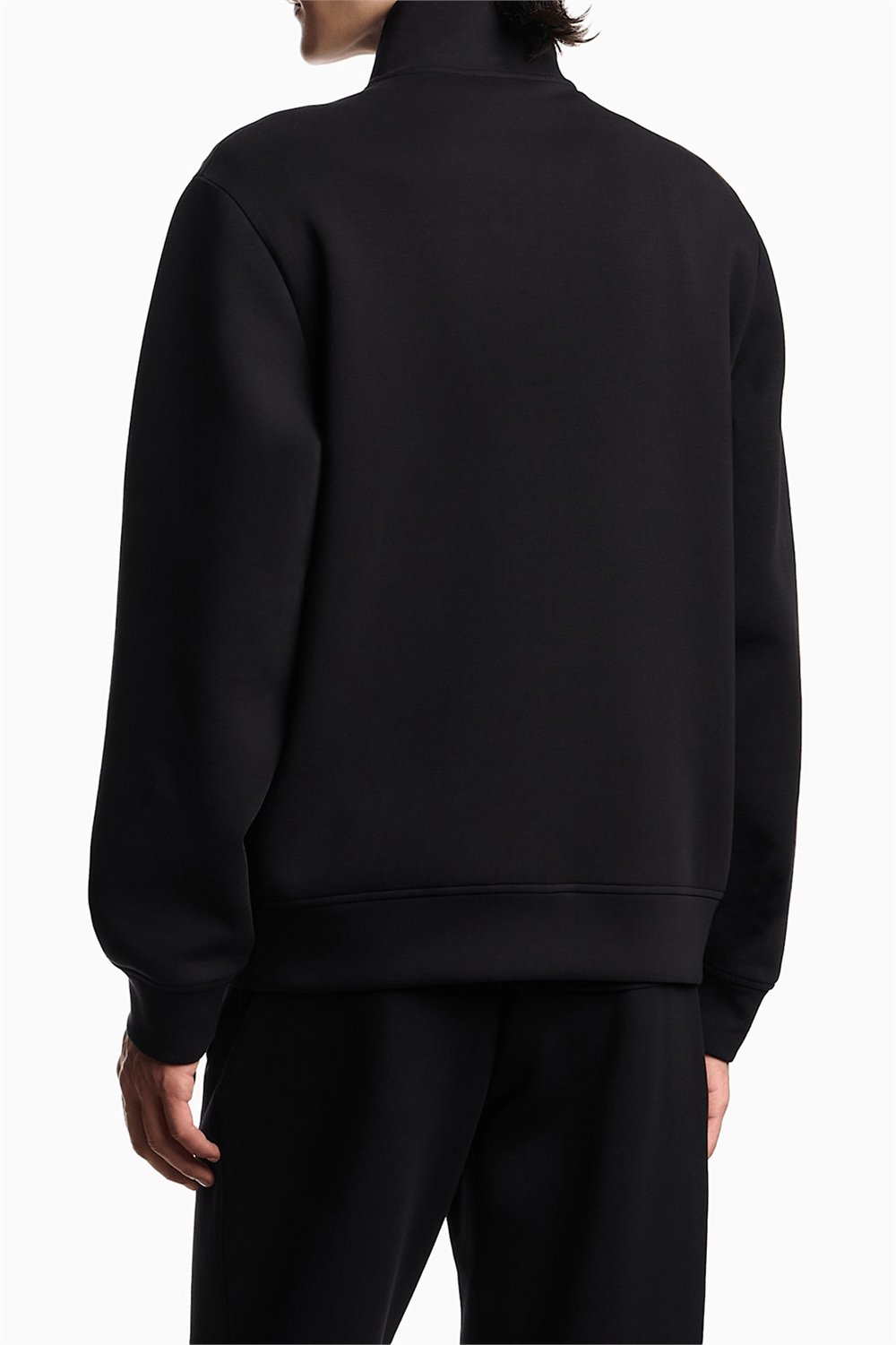 Emporio Armani Erkek Fermuarlı Sweatshirt Siyah
