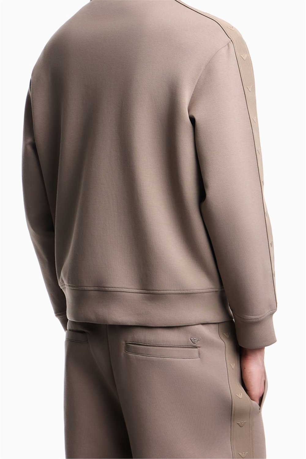 Emporio Armani Erkek Fermuarlı Sweatshirt Siyah
