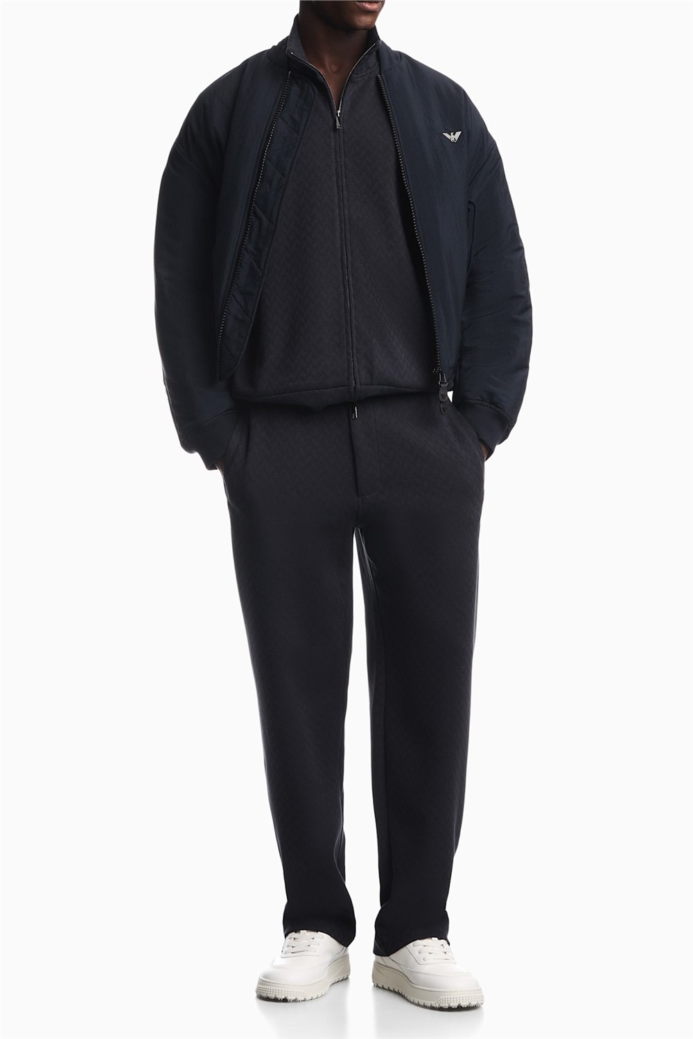 Emporio Armani Erkek Fermuarlı Sweatshirt
