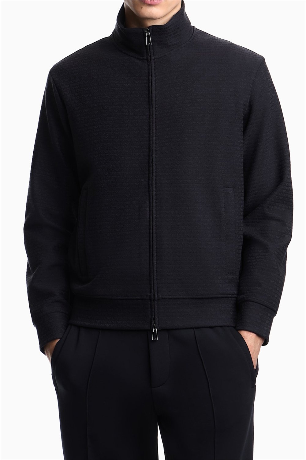 Emporio Armani Erkek Fermuarlı Sweatshirt Çok Renkli