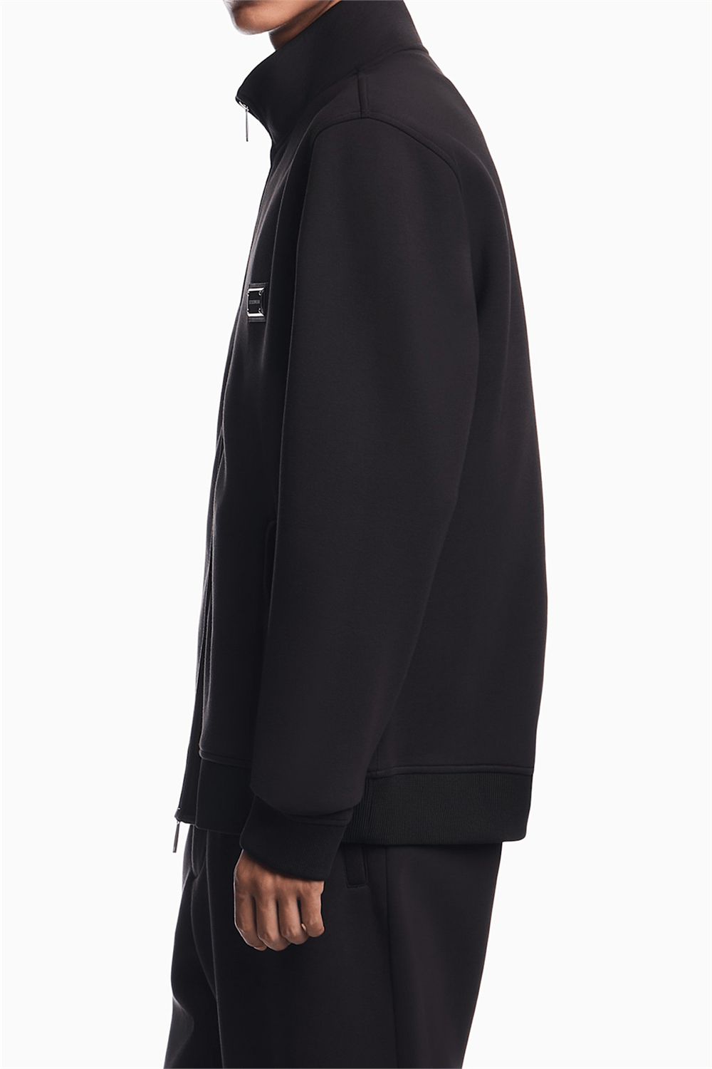 Emporio Armani Erkek Fermuarlı Sweatshirt Siyah