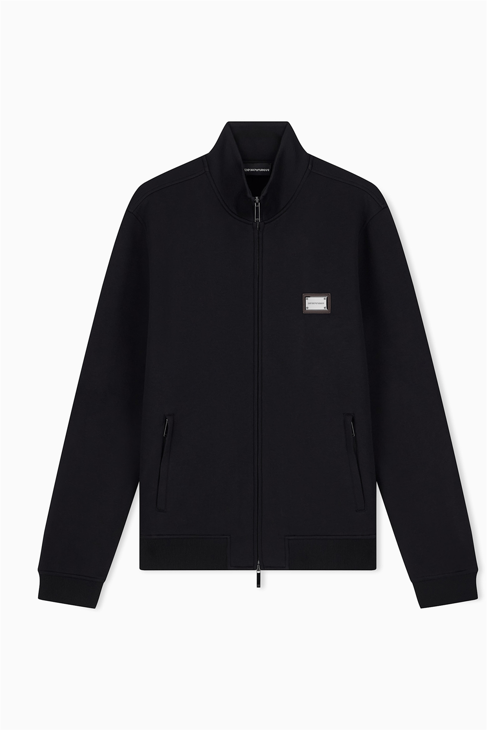 Emporio Armani Erkek Fermuarlı Sweatshirt Siyah
