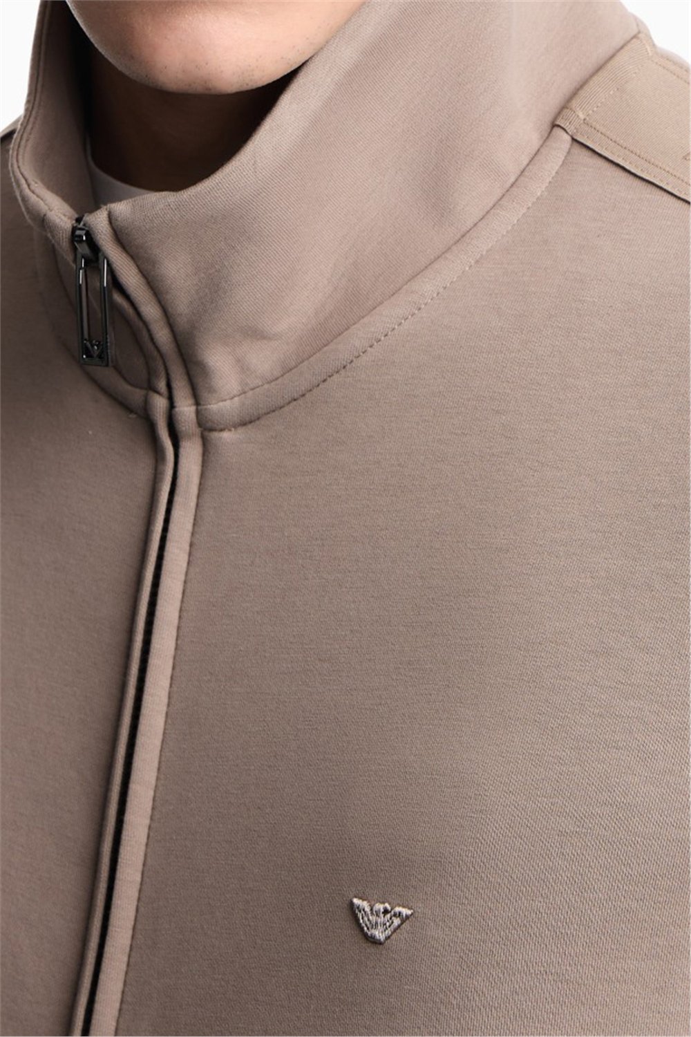 Emporio Armani Erkek Fermuarlı Sweatshirt Siyah