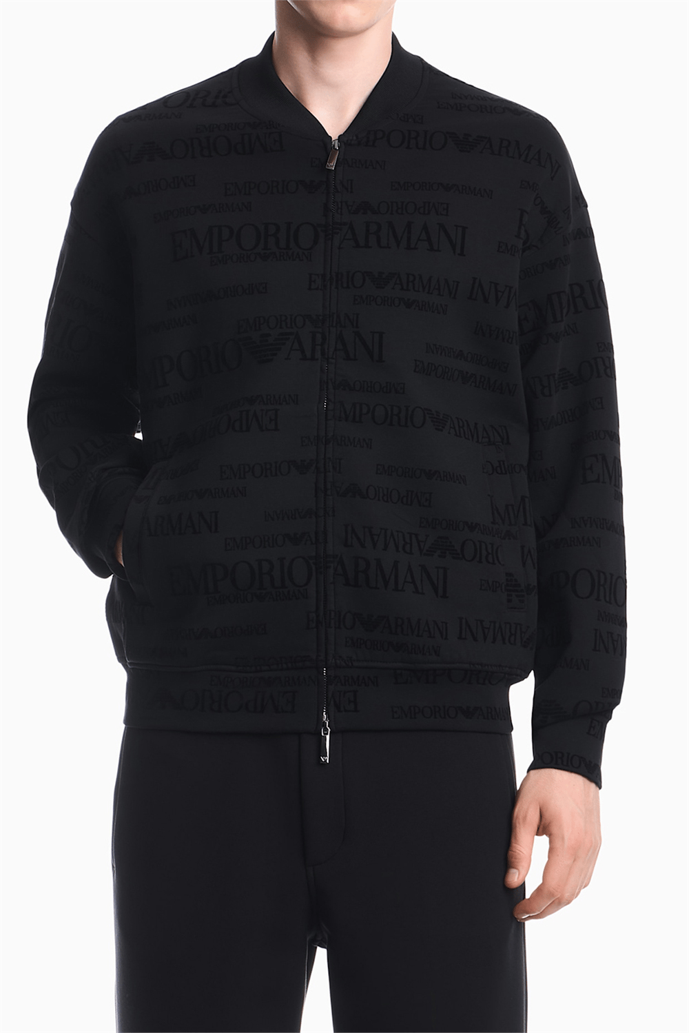 Emporio Armani Erkek Fermuarlı Sweatshirt